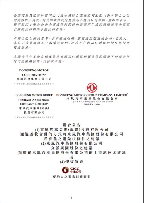 旺发速配 东风集团，深夜发布重要公告